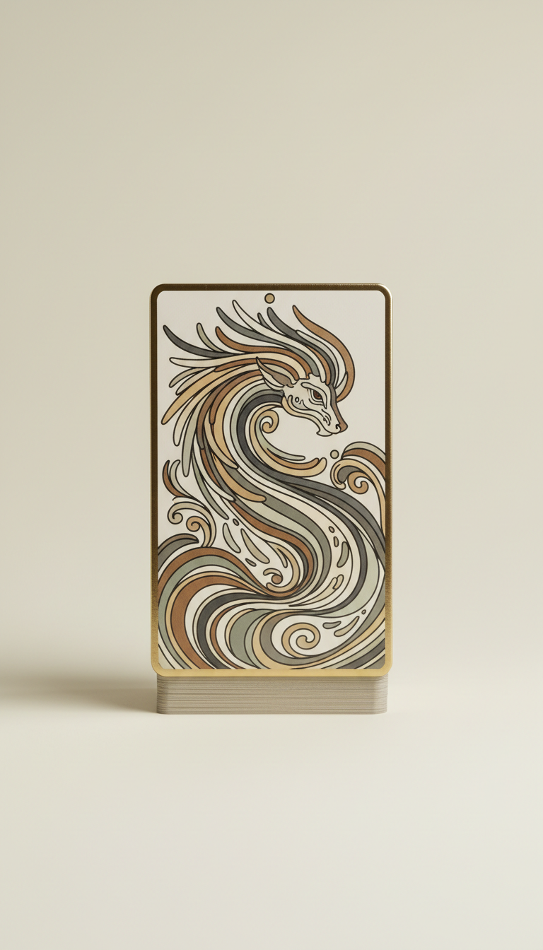 Illustrated Tarot Deck on Textured Cardstock