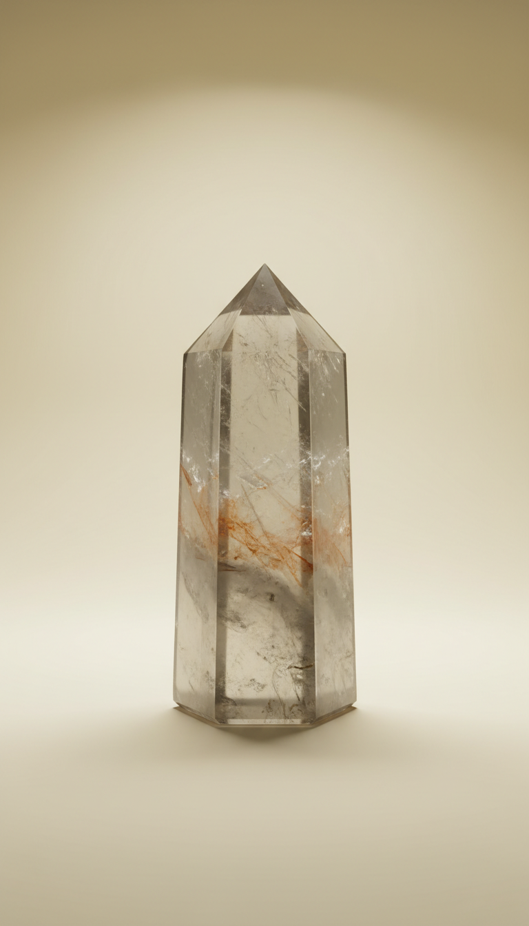 Rose Quartz Crystal Point for Heart Work