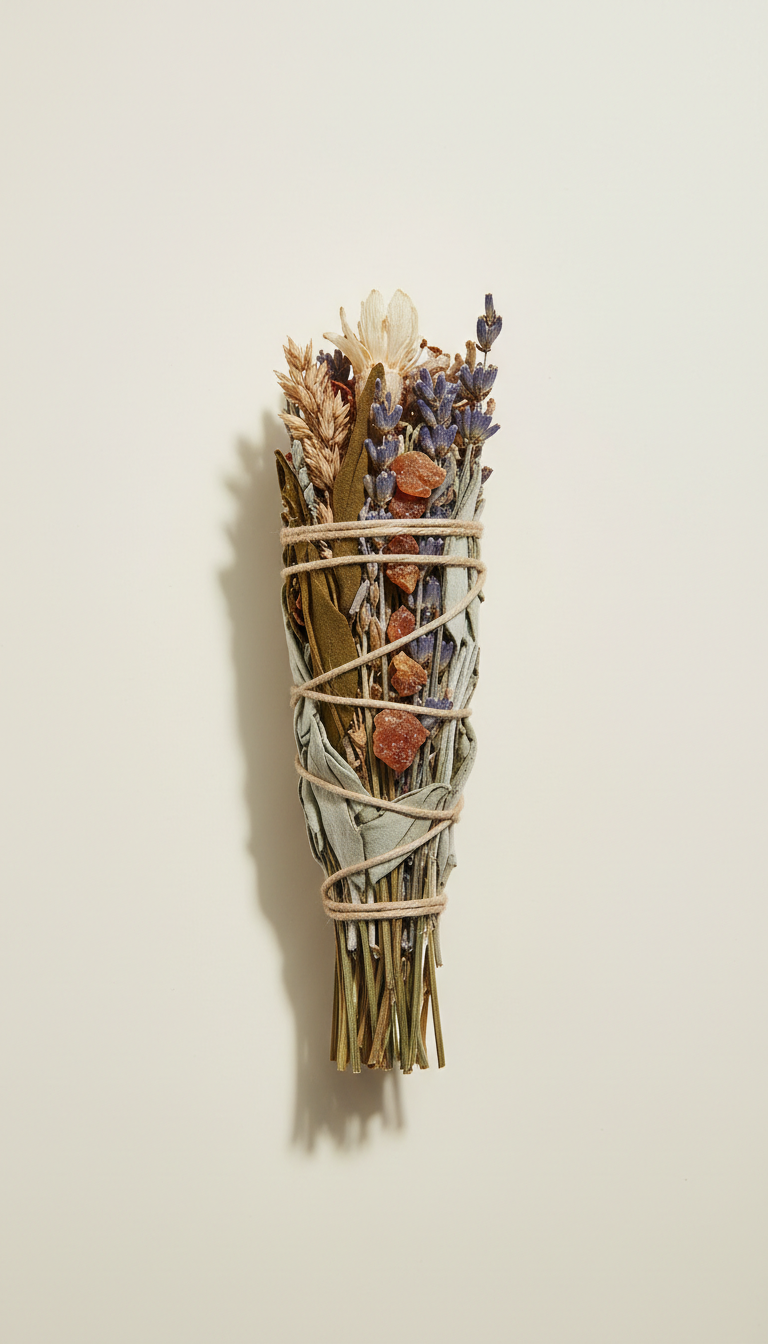 Artisanal Incense Bundle with Botanical Wrap